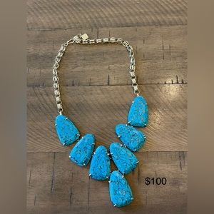 Turquoise magnesite Harlow necklace